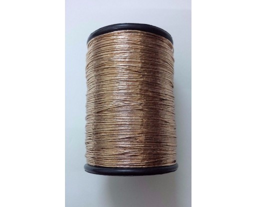 COPPER - 120 Yards - Lurex Zari Jari Sparkle Shiny Thread Yarn Cord Dori - For Crochet Jewelry Handicraft Knitting Artwork DIY